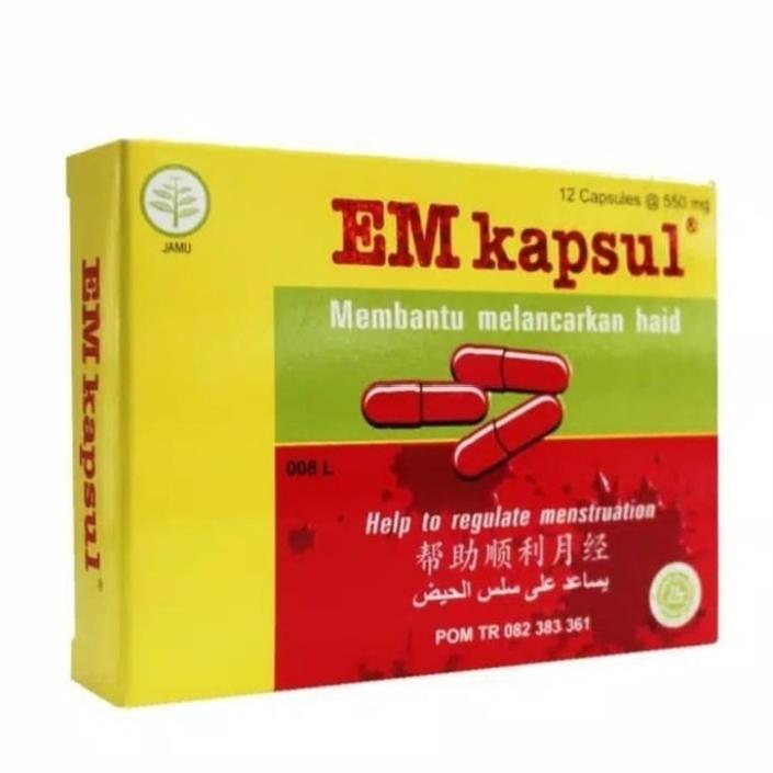 EM Kapsul isi 12 Kapsul Melancarkan Haid