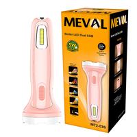 Gambar Senter LED 5W Dual COB - Salmon - MEVAL dari MEVAL ID Kota Tangerang 3 Tokopedia