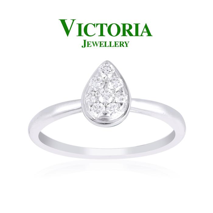 Gambar Cincin Berlian Pearshape VLR674478 Victoria Jewellery dari Victoria Jewellery Online Kota Administrasi Jakarta Selatan Tokopedia