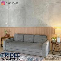 Gambar WOOD PANEL WPC | TRIDEE WALLPANEL - BIRCH GREY, 150CM dari Tridee Wallpaper Kota Administrasi Jakarta Barat 5 Tokopedia