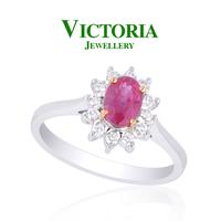 Gambar Cincin Berlian Batu Ruby VLR679459 Victoria Jewellery dari Victoria Jewellery Online Kota Administrasi Jakarta Selatan 1 Tokopedia