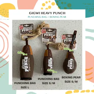 Gigwi Heavy Punch Dog SqueakyToy - Mainan Anjing / Boneka Anjing Bunyi