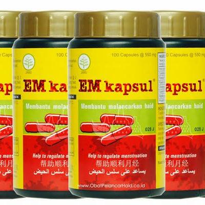 Em kapsul isi 100 kapsul - Membantu melancarkan haid