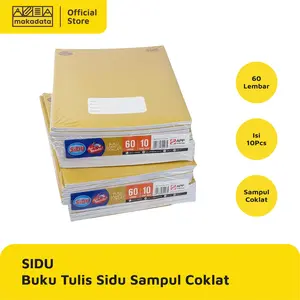 BUKU TULIS SIDU 60 LEMBAR KRAFT COVER / SAMPUL COKLAT