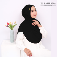Gambar Pashmina Melayu Ceruty Lovely Shawl El Zahrana Hijab Terbaru - Hitam dari El Zahrana Kab. Gresik 1 Tokopedia