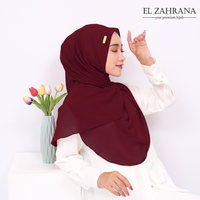 Gambar Pashmina Melayu Ceruty Lovely Shawl El Zahrana Hijab Terbaru - Hitam dari El Zahrana Kab. Gresik 3 Tokopedia