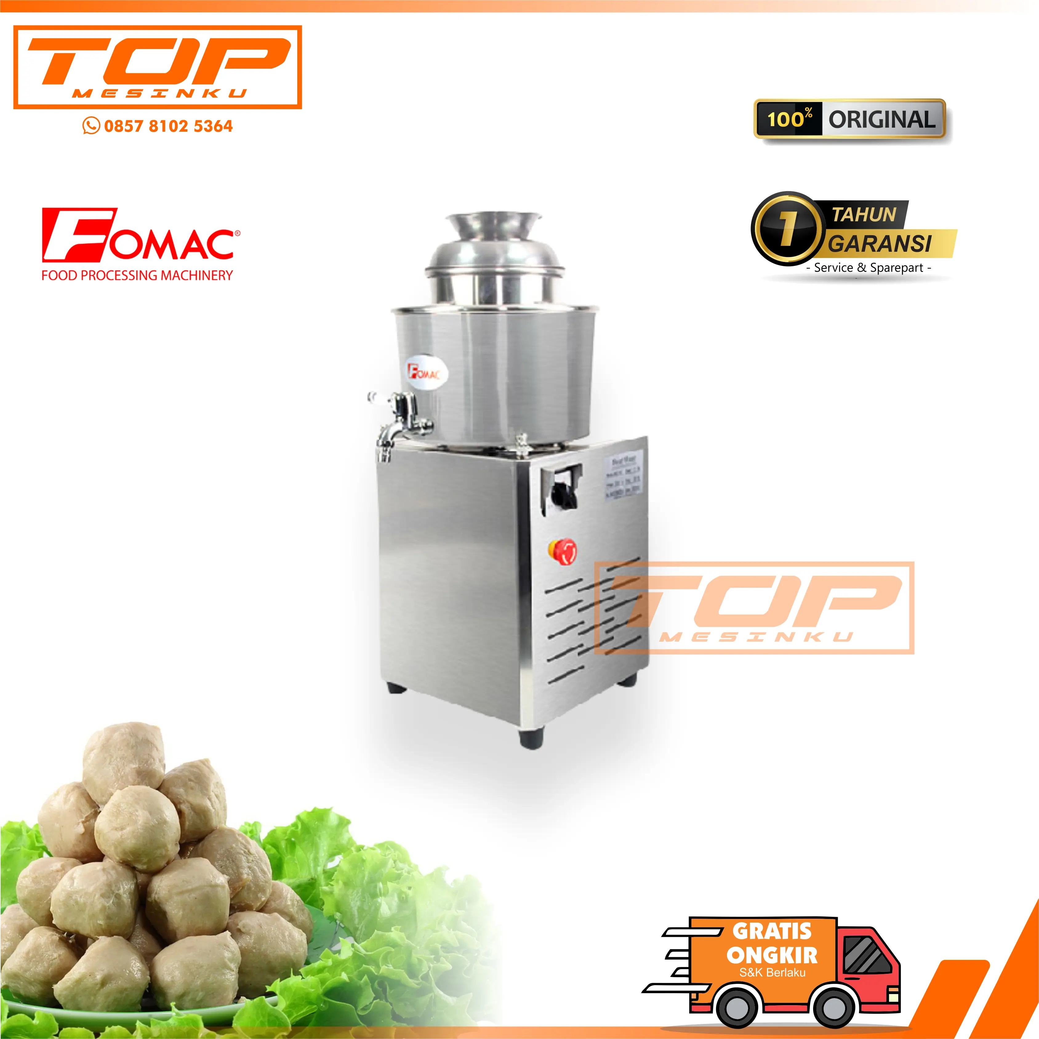 MMX-R18 FOMAC Mesin Pengaduk Adonan Baso Meat Mixer