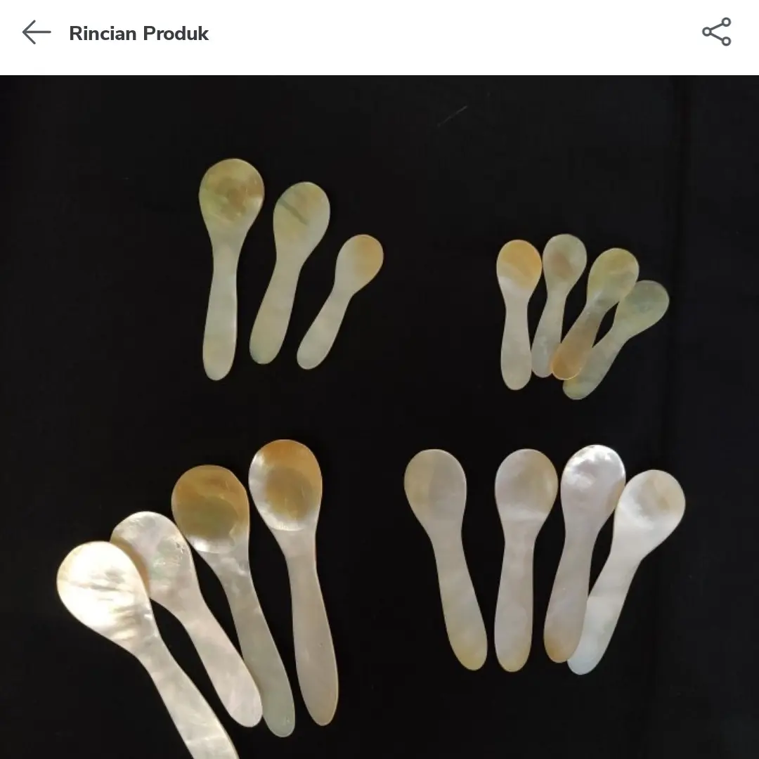 sendok kerang mutiara kecil untuk caviar