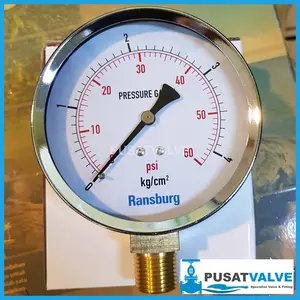 Pressure Gauge RBS 005A Ransburg 2 1/2 " / Manometer 2.5 - 400 Kg