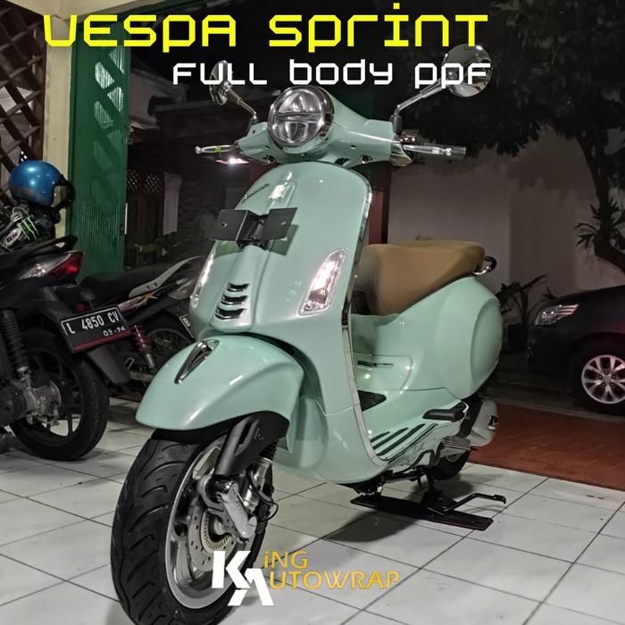 Gambar Wrapping Sticker Full Body Vpf PPF Vespa dari king autoshop Kota Bekasi Tokopedia