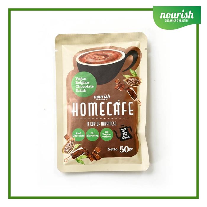 Gambar Homecafe Vegan Belgian Chocolate Drink, Minuman Siap Seduh 50gr dari Nourish Indonesia Jakarta Utara Kota Administrasi Jakarta Utara Tokopedia