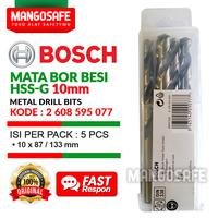 Gambar Set 5 Pcs 10mm Mata Bor Besi HSS-G BOSCH 10 mm Metal Drill Bits HSS G dari mangosafe Kota Medan 2 Tokopedia