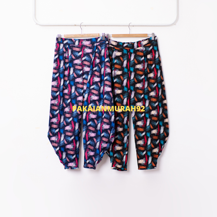 Gambar Celana Aladin Motif Bahan Katun Stretch/Celana wanita Big Size - Hitam, All Size dari PAKAIANMURAH92 Kota Administrasi Jakarta Timur Tokopedia