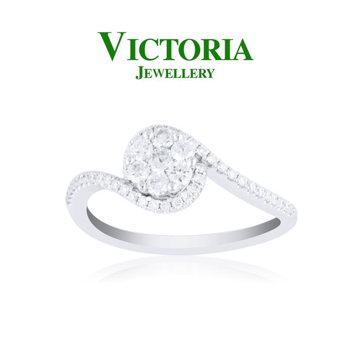 Gambar Cincin Berlian VLR459136 Victoria Jewellery dari Victoria Jewellery Online Kota Administrasi Jakarta Selatan Tokopedia