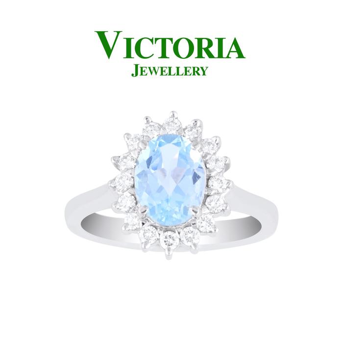 Gambar Cincin Berlian Batu Blue Topaz VLR597104 Victoria Jewellery dari Victoria Jewellery Online Kota Administrasi Jakarta Selatan Tokopedia