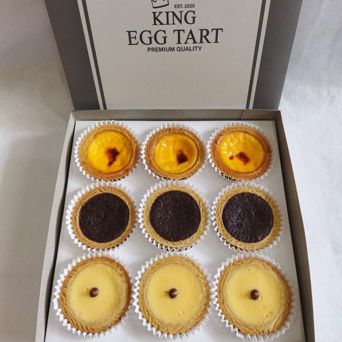 Gambar king egg tart 3 original 3 choco 3 nutella cream cheese dari king egg tart Kota Administrasi Jakarta Pusat Tokopedia