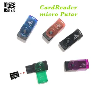 Cardreader 1 Slot Micro SD Mini Putar USB Flash Single Slot Termurah