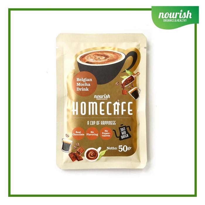Gambar Homecafe Belgian Mocha Drink, Minuman Siap Seduh 50gr dari Nourish Indonesia Jakarta Utara Kota Administrasi Jakarta Utara Tokopedia