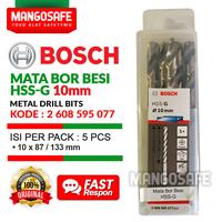 Gambar Set 5 Pcs 10mm Mata Bor Besi HSS-G BOSCH 10 mm Metal Drill Bits HSS G dari mangosafe Kota Medan 1 Tokopedia