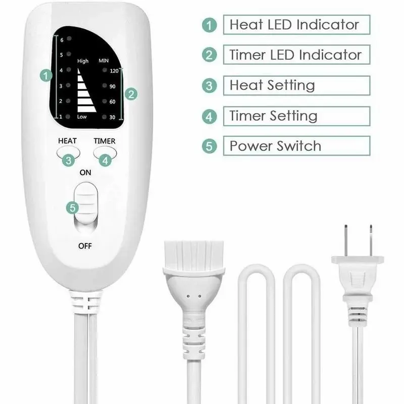 Heating Pad Mat Alas Selimut Bantal Terapi Pemanas Penghangat Elektrik 4