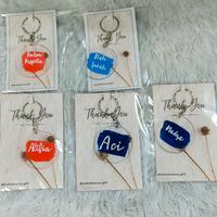 Gambar GANCI AKRILIK BULAT/KOTAK COSTUM/LETTERING AKRILIK dari gadisbeauty Kota Administrasi Jakarta Selatan 5 Tokopedia