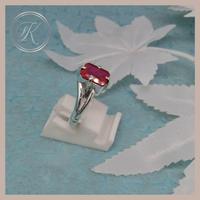 Gambar CINCIN WANITA PERAK BATU PERMATA PINK dari toko perak kotagede silver Kota Yogyakarta 2 Tokopedia