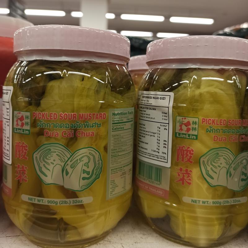 linlin pickled sour mustard 900gr 0