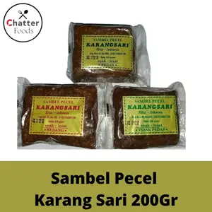 Sambal Pecel Karangsari 200gr / Sambel Kacang Karang Sari / Sambel Pecel Praktis