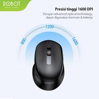 Gambar ROBOT M312 BLACK SILENT MUTE WIRELESS MOUSE dari btgcom Kota Denpasar 4 Tokopedia