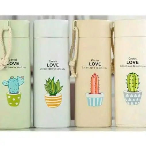 botol minum kaca kaktus (Sale)