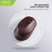 Gambar ROBOT M312 BLACK SILENT MUTE WIRELESS MOUSE dari btgcom Kota Denpasar 5 Tokopedia