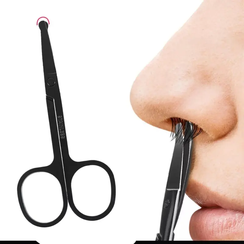 Gunting Cukur Kecil Bulu Hidung Mata Alis Benang Ujung Tumpul Baja 0