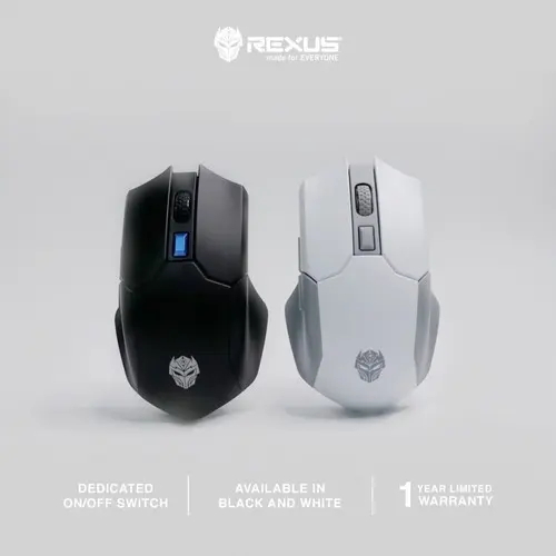 REXUS XIERRA S5 AVIATOR WHITE WIRELESS RXM-S5 GAMING MOUSE