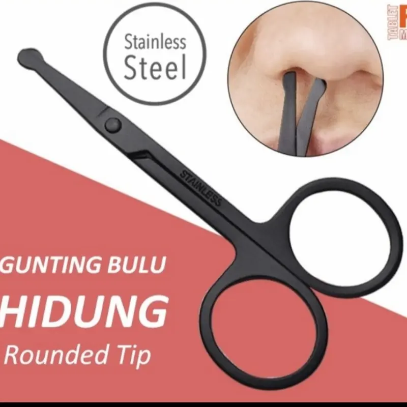 Gunting Cukur Kecil Bulu Hidung Mata Alis Benang Ujung Tumpul Baja 2