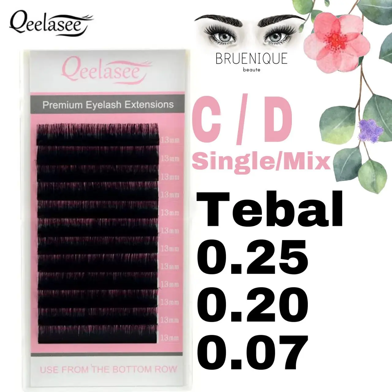 Lash Beauty - Eyelash Extension - C/D Curl - 0.07 / 0.15 / 0.20