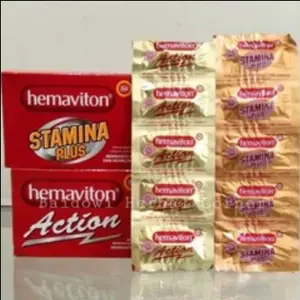Suplemen Multivitamin Hemaviton Action dan Stamina Plus 5 Kapsul