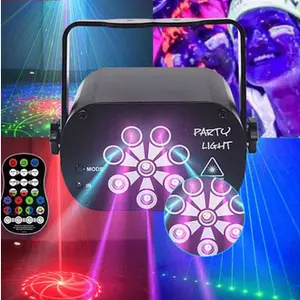 120 Pola Suara Lampu Panggung Laser Aktif LED RGB Party Disco Dance