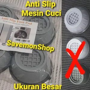 Anti Slip Mesin Cuci Set 4 Buah Ganjalan Kaki Karet Penahan Goncangan