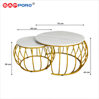 Gambar [ BIG PROMO ] SAPPORO MINORCA Meja Tamu Marmer | Coffee Table Marmer dari Sapporo Furniture Online Kab. Bogor 3 Tokopedia