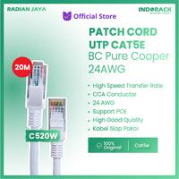 Gambar INDORACK PATCH CORD UTP CAT 5e - KABEL LAN CAT5e 20 METER PUTIH dari RADIAN JAYA Kota Administrasi Jakarta Utara 1 Tokopedia