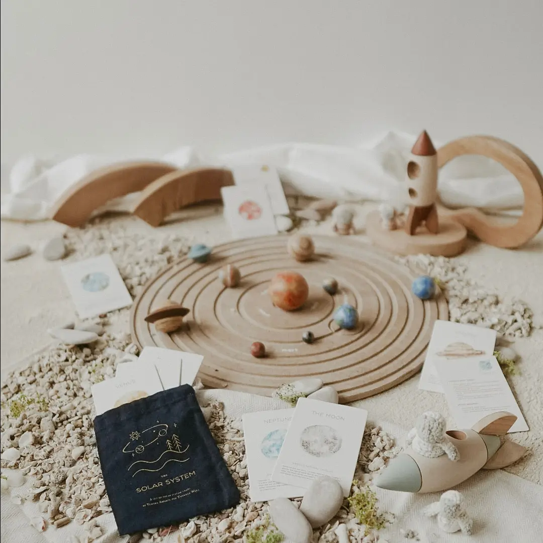 Twinkle Well Solar System Bundle | Planet Rocket Astronaut & Flashcard