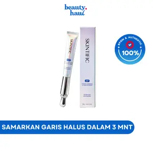 SKINTIFIC 360 Crystal Massager Lifting Eye Cream 20gr - Skincare Mata, Krim Mata Pencerah, Eye Cream Anti Aging Mengatasi Kerutan