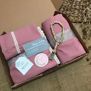 Al-Fazza Official Shop Hampers Kado Mukena Travel Katun Micro 115cm Hadiah Pernikahan Ulang Tahun Wisuda Tasbih 33 Butir Kartu Ucapan Box Exclusive