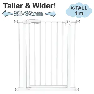 Baby Safe XY009H Extra Tall & Wide Pressure Safety GatePagar paling tinggi dan lebar di pasaran Terbaik dan kokoh dari besi tebal