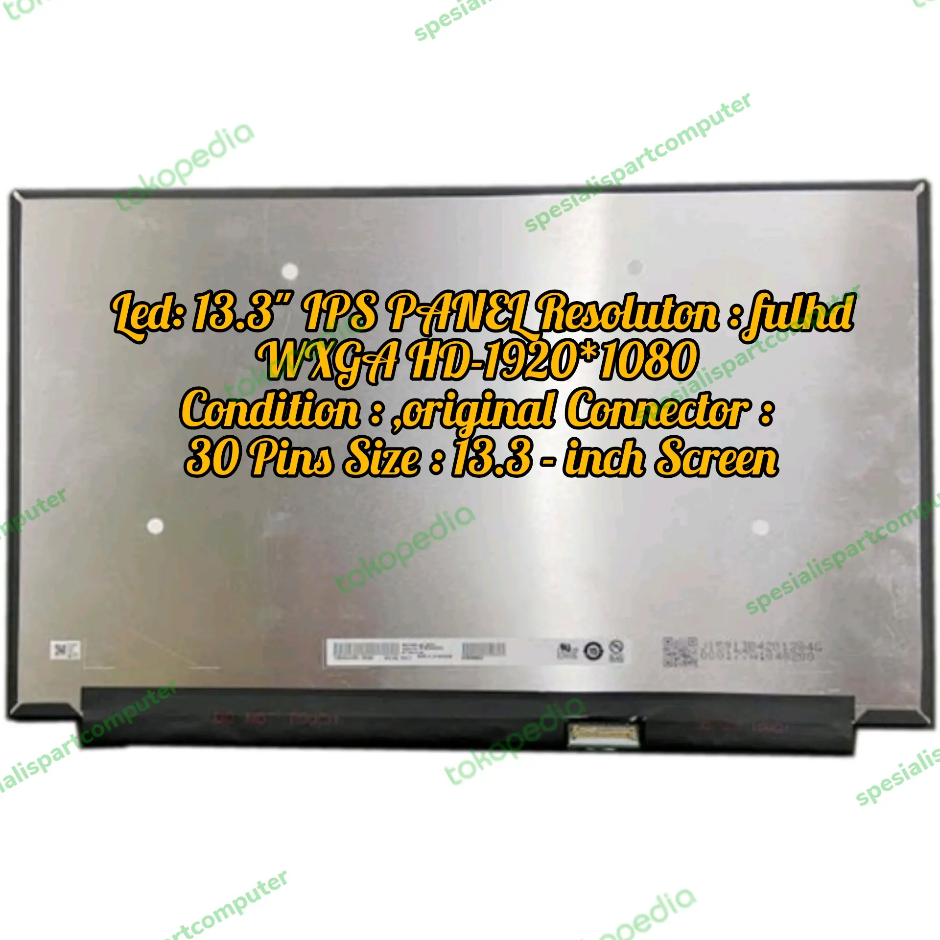Layar LED LCD Laptop lnv thinkpad X390 X395 20Q0 20Q1 full HD 13.3inc