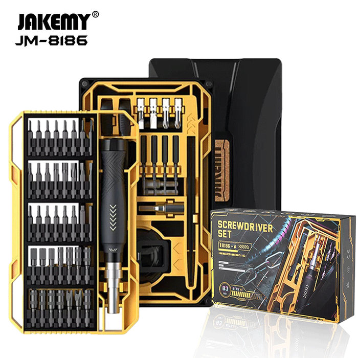 Gambar Jakemy JM-8186 A 83 in 1 Black Edition Obeng Set Camera Komputer PC dari House Sparepart Kab. Tangerang Tokopedia