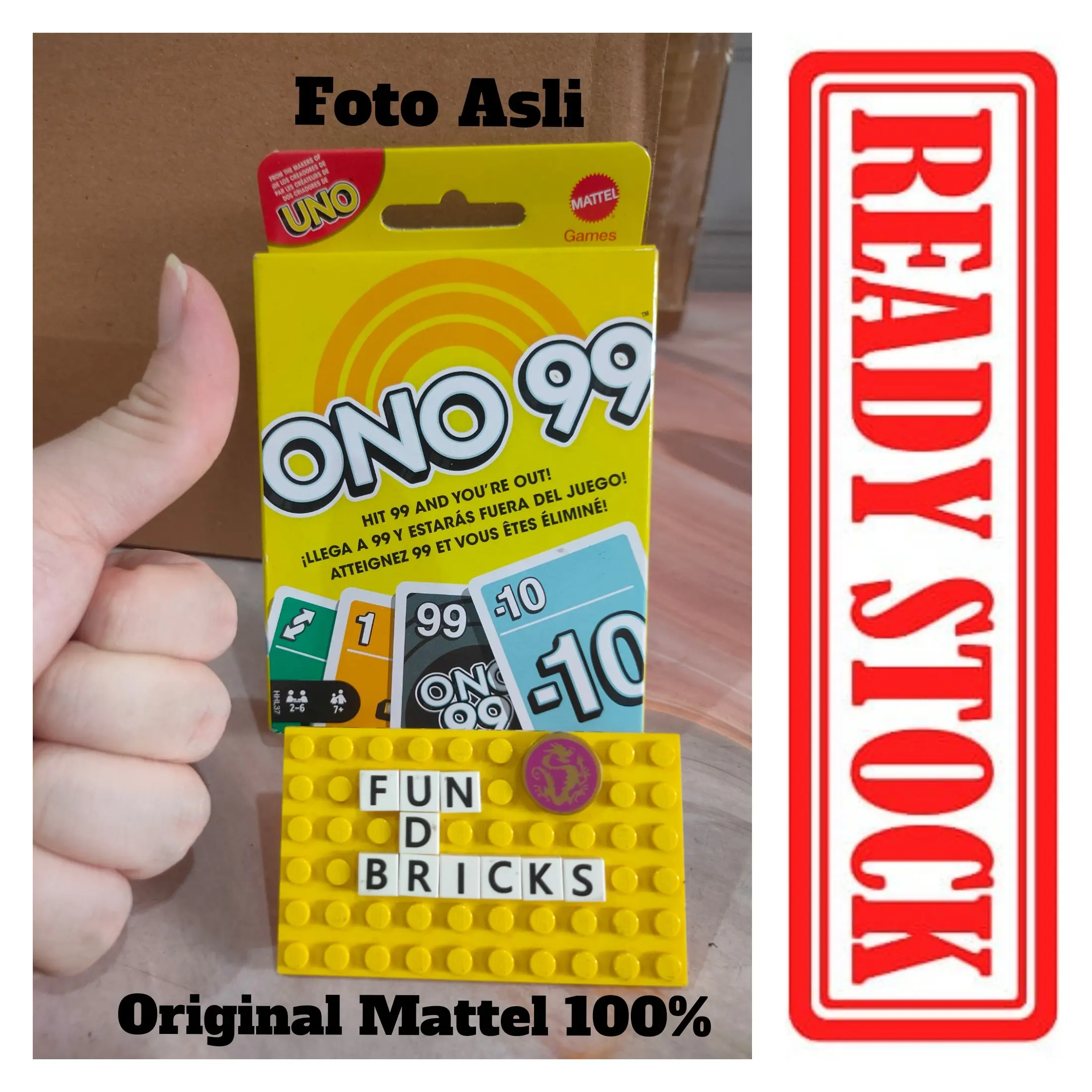 Mattel Uno ONO 99 Card