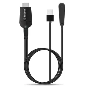 Creen Mirroring Anycast Miracast Airplay Hdmi Dongle Wifi 4k K6 Black