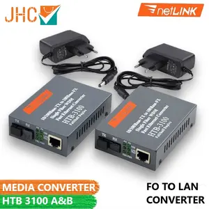 Media Converter HTB-3100 A+B Fiber RJ45 Netlink - HTB3100AB FO to LAN