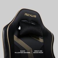 Gambar Rexus RGC211 / RGC-211 Stoffa Gaming Chair - JadeBlack, Free Emas dari TokoTeknoPro Kota Administrasi Jakarta Utara 3 Tokopedia